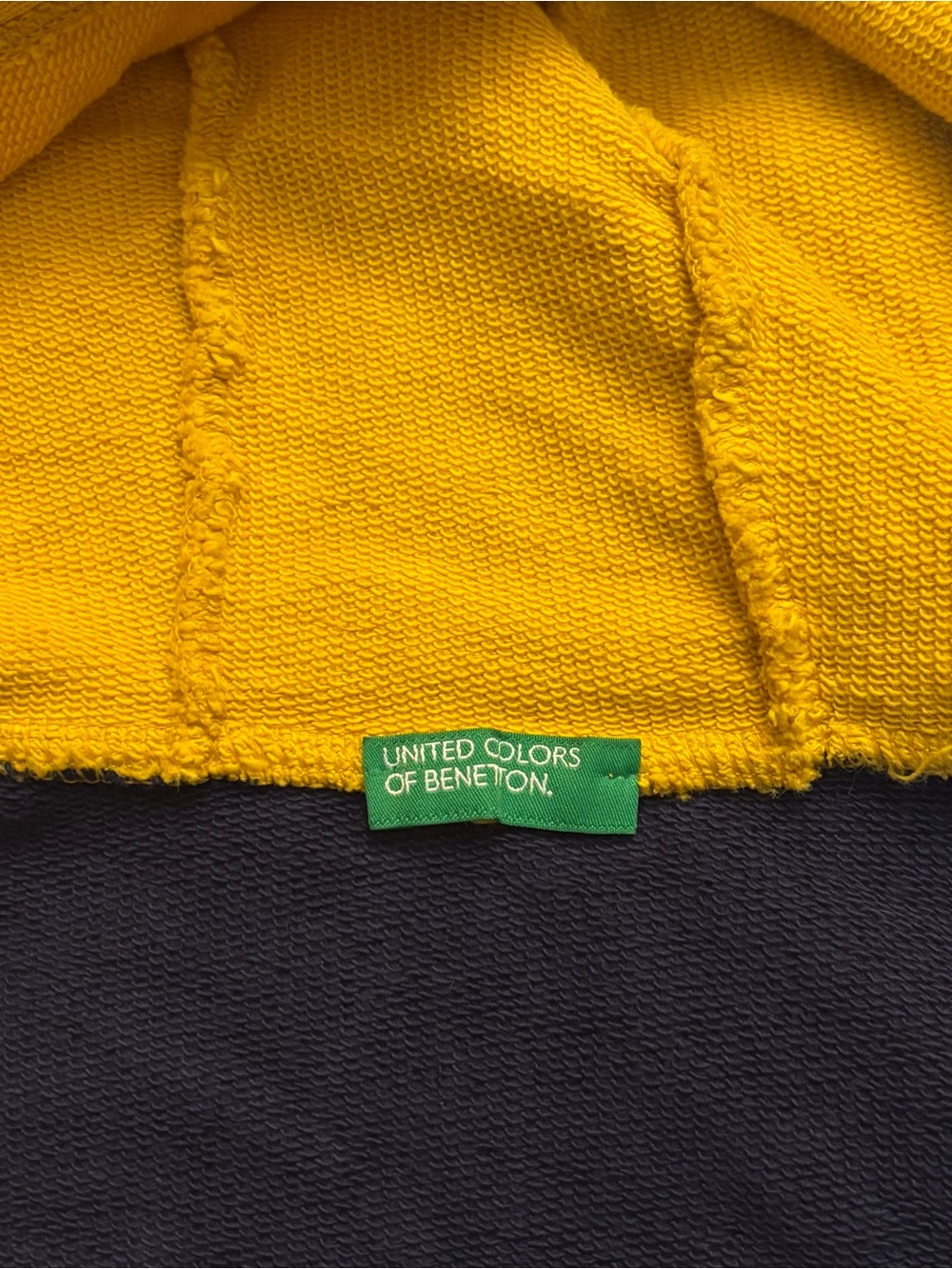United Colors of Benetton Kids Colorblock Zip Hoodie 3-4Y 104cm - Picture 5 of 6